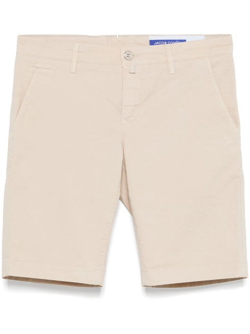 logo-plaque chino shorts